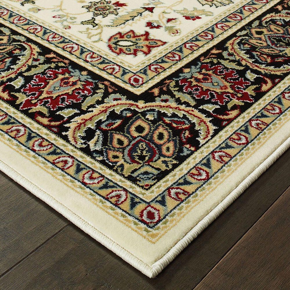 Oriental Weavers Kashan 108X1 7&#39;10&quot; x 10&#39;10&quot; Ivory Area Rug, , large
