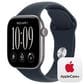 Apple Watch Series 12 (GPS) 42mm Space Gray Aluminum Case with Navy Blue Sport Band - M/L and 2-Year AppleCare+, , large