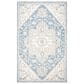 Safavieh Micro-Loop MLP503M 6" x 9" Blue and Ivory Area Rug, , large
