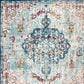Safavieh Madison MAD447K 5" Round Navy and Light Blue Area Rug, , large