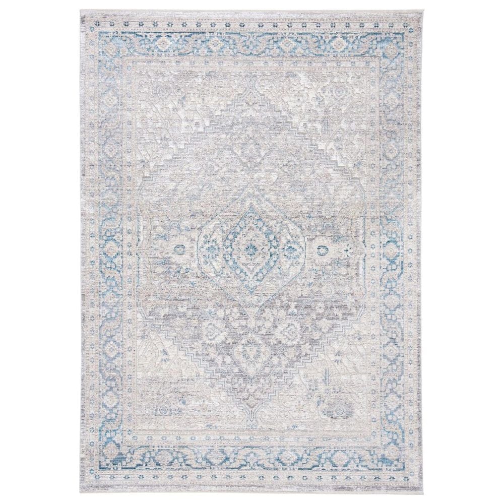 Safavieh Dream DRM411H 4" x 6" Grey and Blue Area Rug, , large