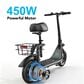 HOMLUX 450W 20-Mile Adults Electric Scooter LED Display in Black, , large