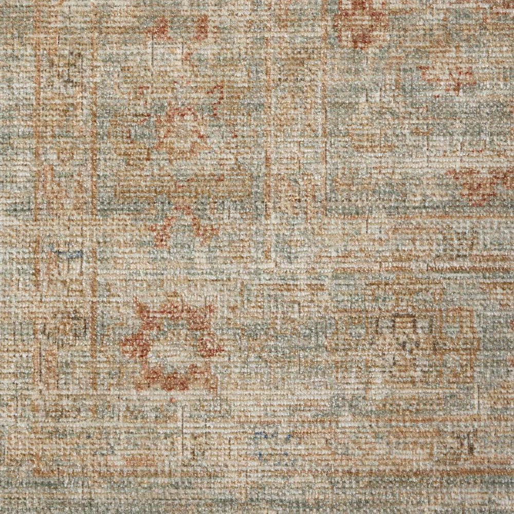 Loloi Heritage 2&#39; x 3&#39; Aqua and Terracotta Area Rug, , large