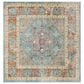 Safavieh Aria ARA100B 6"6" Square Blue and Creme Area Rug, , large