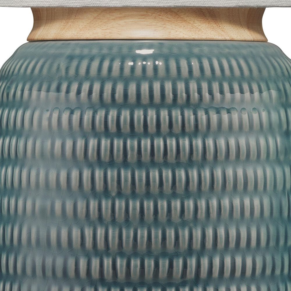 Jamie Young Garron Ceramic Table Lamp in Blue, , large