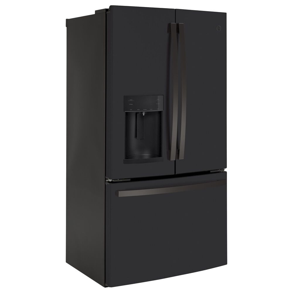 GE Appliances 22.1 Cu. Ft. Counter-Depth French-Door Refrigerator in Black Slate, , large