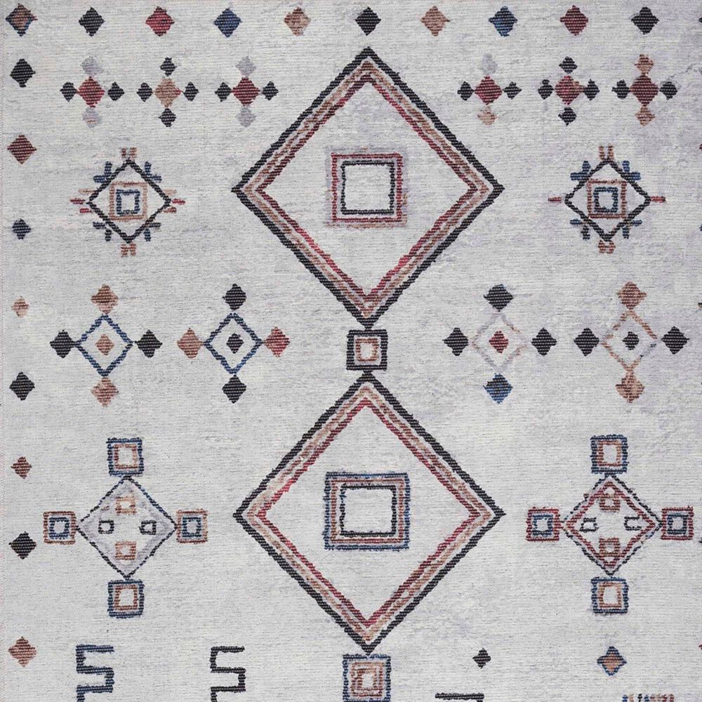Nourison Machine Washable Series 1 2&#39; x 6&#39; Ivory and Multi Runner, , large