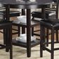 New Heritage Design Gia 5-Piece Counter Height Dining Set in Ebony, , large