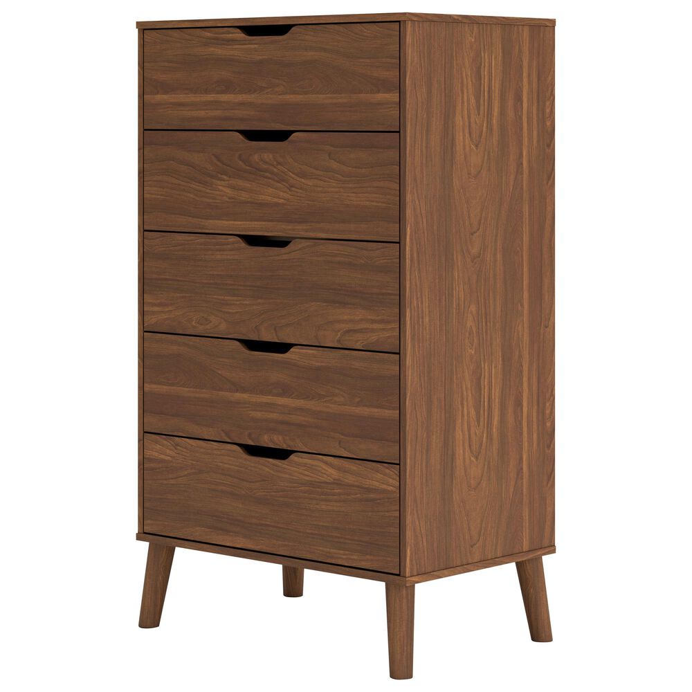 Ashley Fordmont 5-Drawer Chest in Auburn, , large