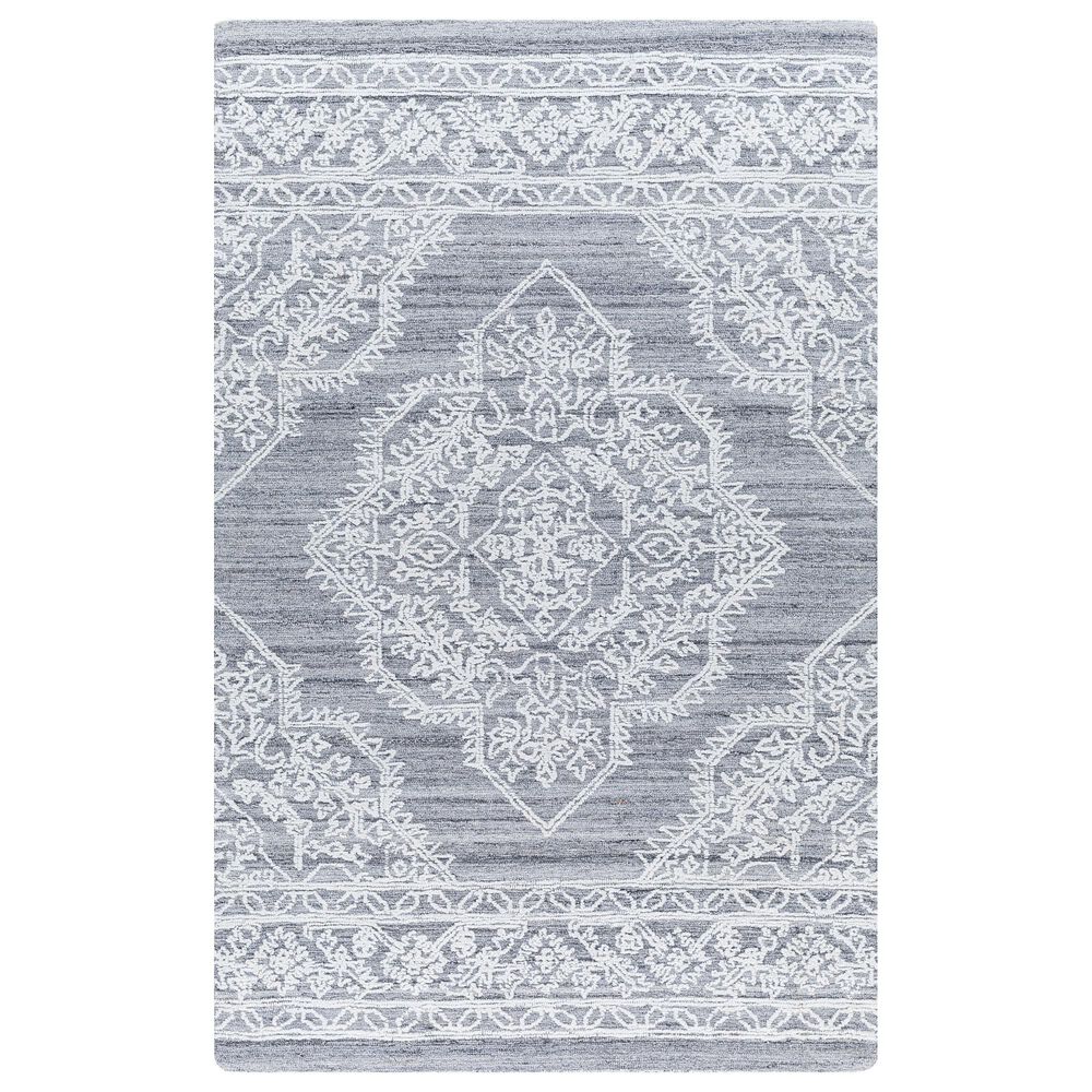 Surya Piazza PZZ-2301 6" x 9" White, Gray Area Rug, , large