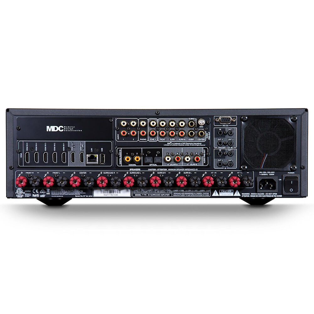 Lenbrook A/V Surround Sound Receiver with MCD Technology in Charcoal, , large