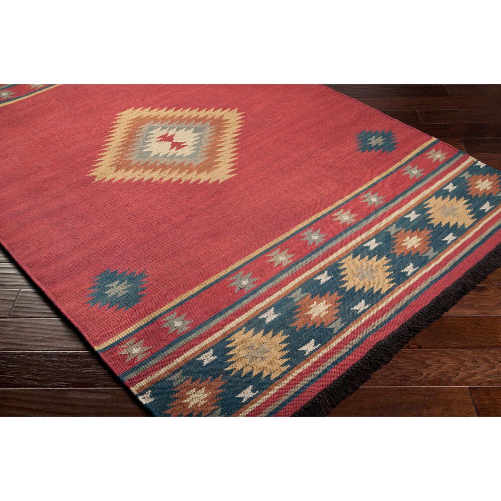 Surya Jewel Tone 9&#39; x 13&#39; Rust, Dark Blue, Charcoal, Camel, Tan, Olive and Brown Area Rug, , large