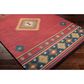 Surya Jewel Tone 9" x 13" Rust, Dark Blue, Charcoal, Camel, Tan, Olive and Brown Area Rug, , large