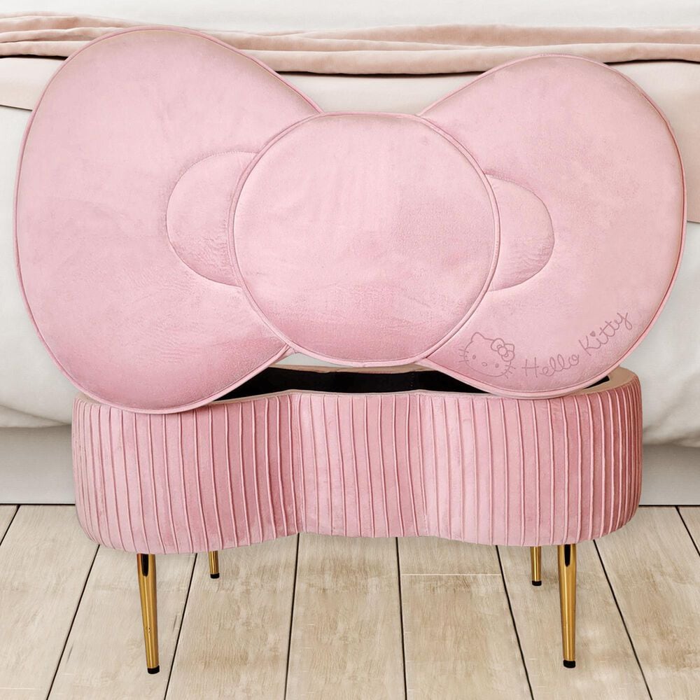 Impressions Vanity Hello Kitty Bow Storage Bench, , large