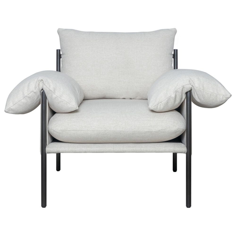 Blue River Bloom Accent Chair in Soft Oat, , large