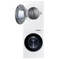 Samsung Bespoke 4.6 Cu. Ft. Washer and 7.6 Cu. Ft. Electric Dryer Stack Laundry in White, , large