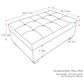 CorLiving Antonio Storage Ottoman in Gray, , large