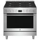 Electrolux 36" Dual-Fuel Freestanding Range with True Convection in Stainless Steel, , large