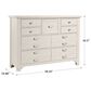Viceray Collections Bungalow 9 Drawer Dresser in Lattice, , large