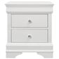Global Furniture USA Pompei 2-Drawer Nightstand in Metallic White, , large