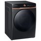Samsung 7.5 Cu. Ft. AI Smart Dial Electric Dryer with Super Speed Dry and MultiControl in Brushed Black, , large