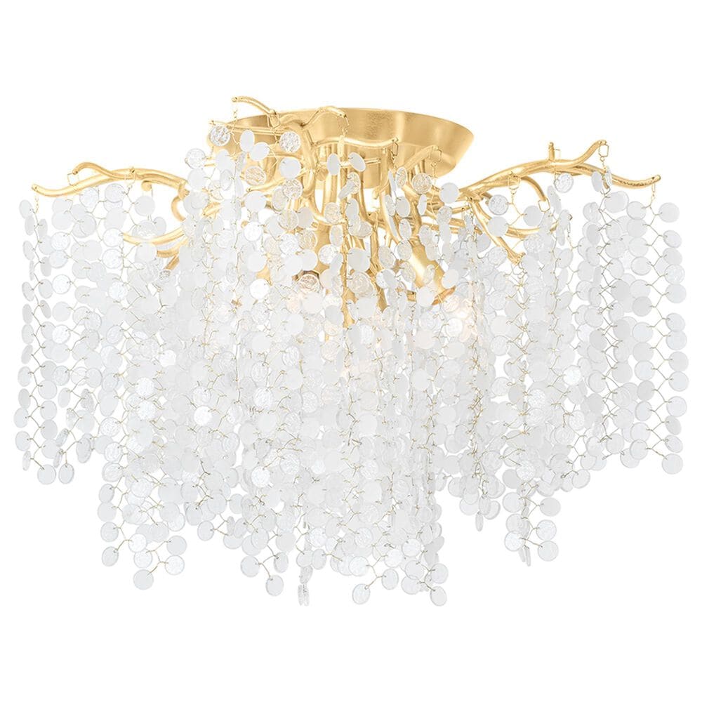 Troy Lighting Genoa 5-Light Semi Flush Mount in Gold Leaf, , large