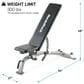 NordicTrack Adjustable Weight Bench in Black, , large