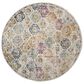 Safavieh Madison MAD611B-9R 9" Round Cream and Multicolor Area Rug, , large