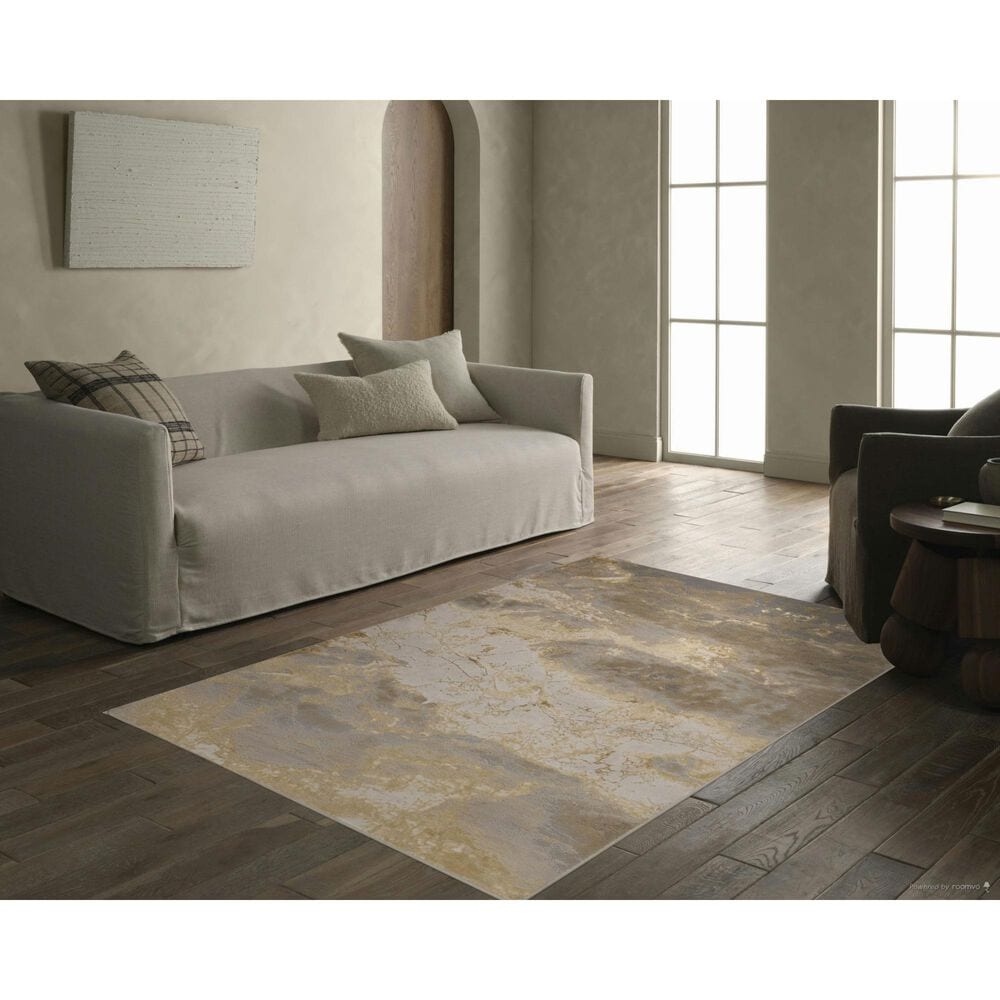 Jaipur Catalyst Cisco Frost Gray and Travertine 6&#39;7&quot; x 9&#39;6&quot; Area Rug, , large