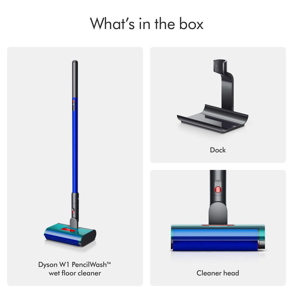 Dyson W1 PencilWash Wet/Dry Cleaner and Dock in Ultra Blue, , large