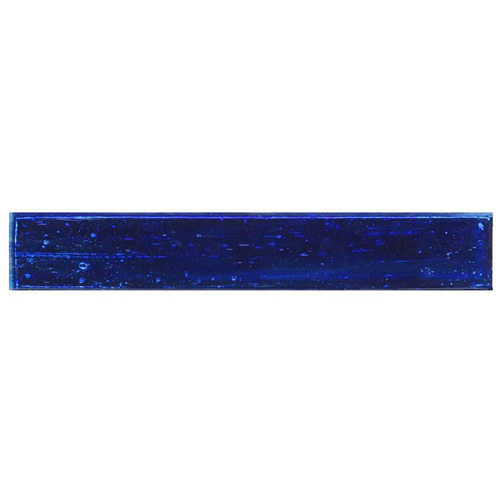 Soho Studio Artemis Brick Cobalt Ice 2" x 12" Glass Subway Tile, , large