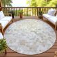 Dalyn Rug Company Kaleidoscope Putty 8" Round Indoor/Outdoor Area Rug, , large