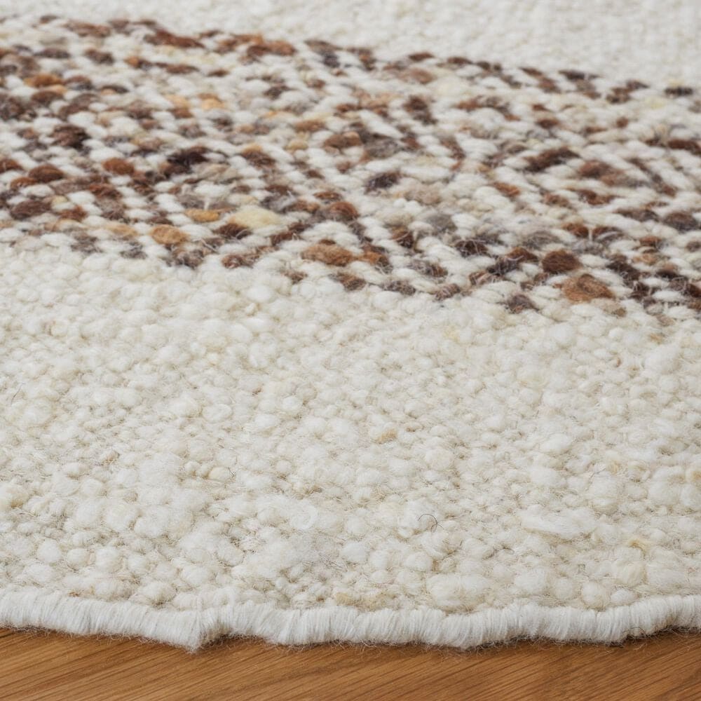 Safavieh Natura NAT321A 6&#39; Round Ivory and Brown Area Rug, , large