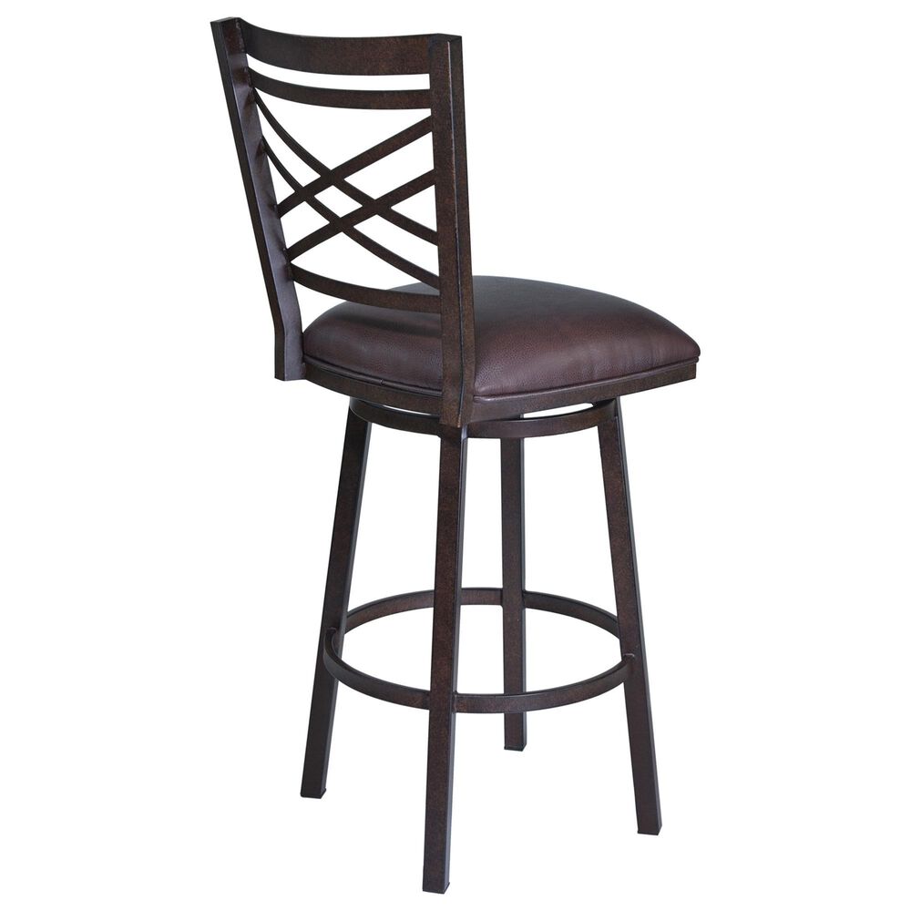 Blue River Fargo 30&quot; Swivel Barstool in Brown, , large