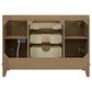 37B Fenwick 48" Single Bathroom Vanity in Kona with Glossy White Composite Stone Top and Backsplash, , large