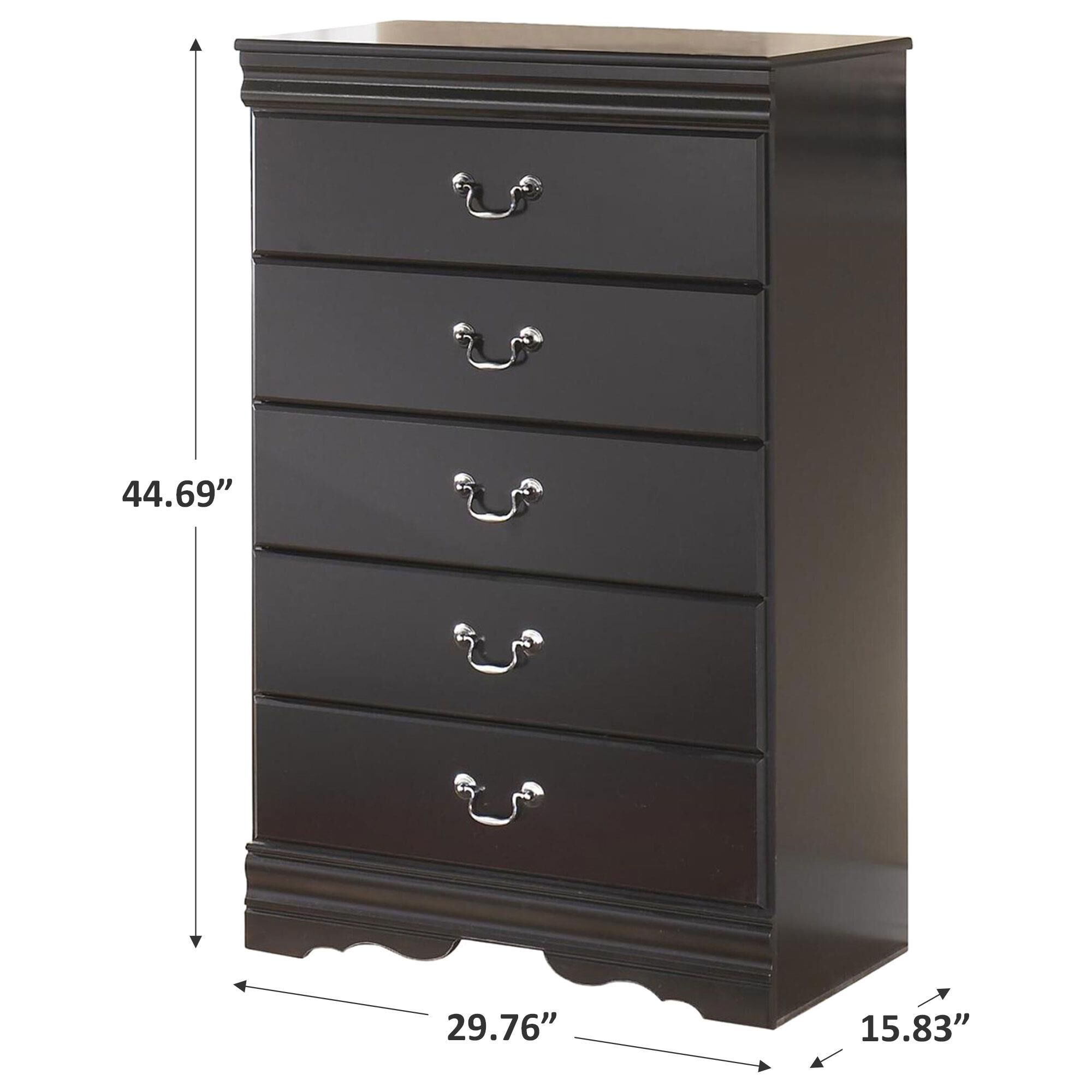 Signature Design by Ashley Huey Vineyard Chest in Black | Nebraska