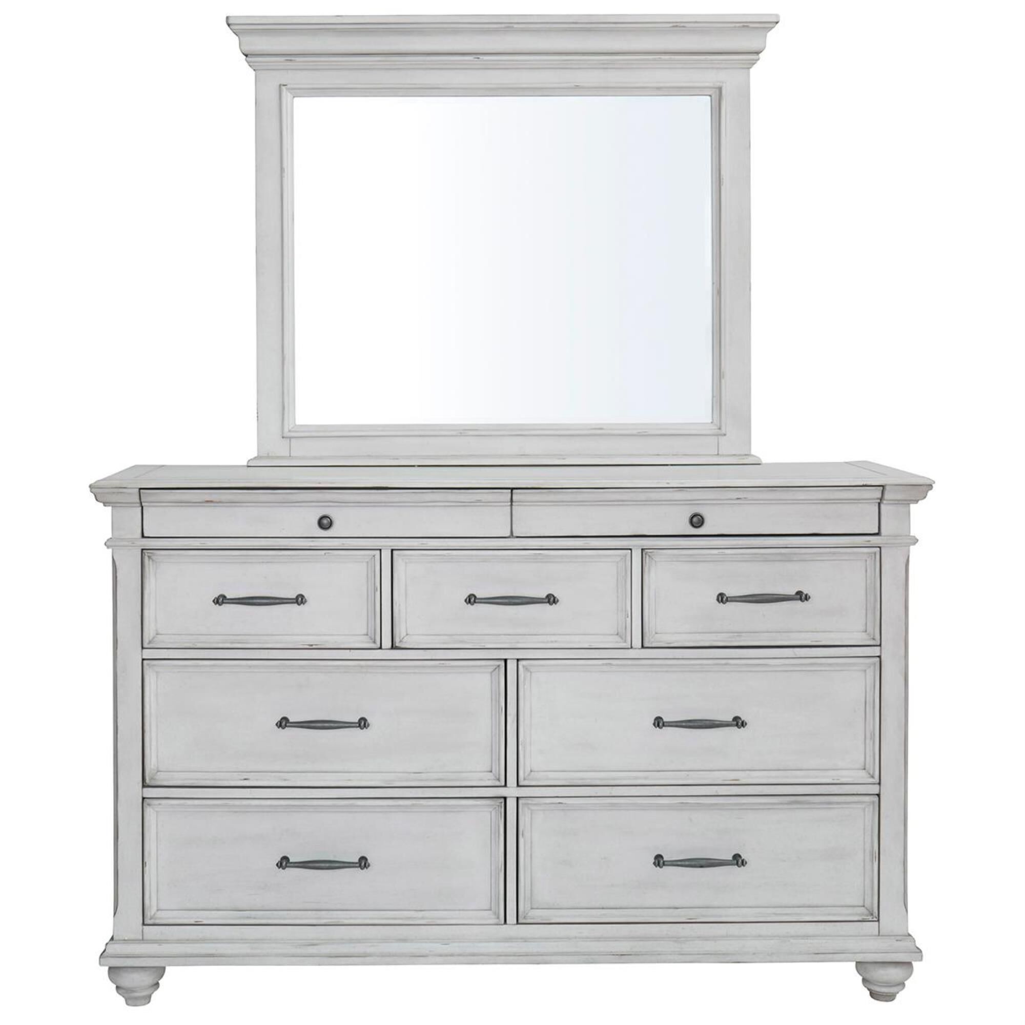 Whitewash dresser online with mirror