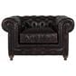 Vintage Furnishings Finn Leather Club Chair in Valencia Dark Brown, , large