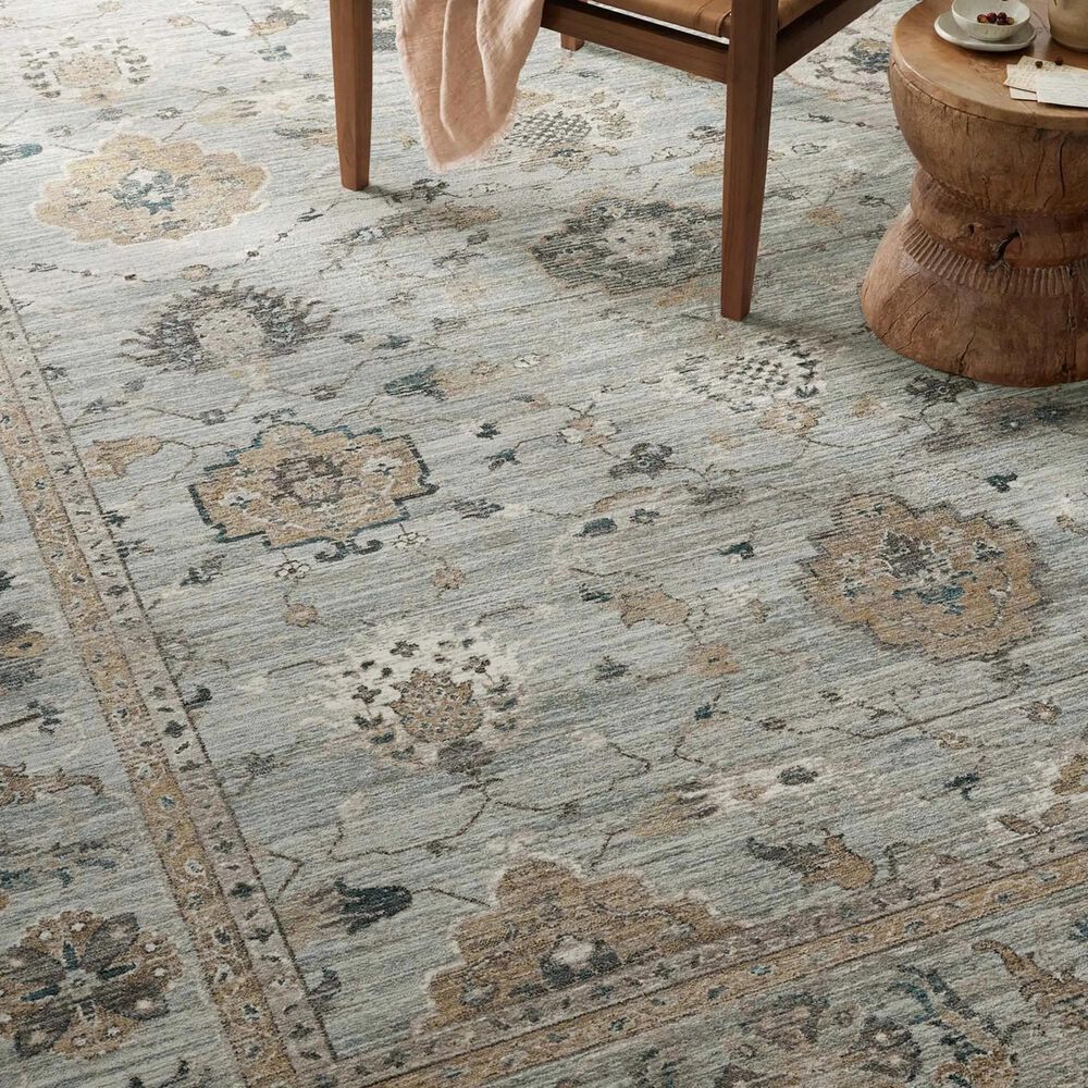 Magnolia Home Millie 5&#39;3&quot; x 7&#39;6&quot; Sky and Gold Area Rug, , large