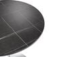 Leisuremod LeisureMod Verve Collection 48 Round Dining Table, White Base with Sintered Stone Black Top, , large