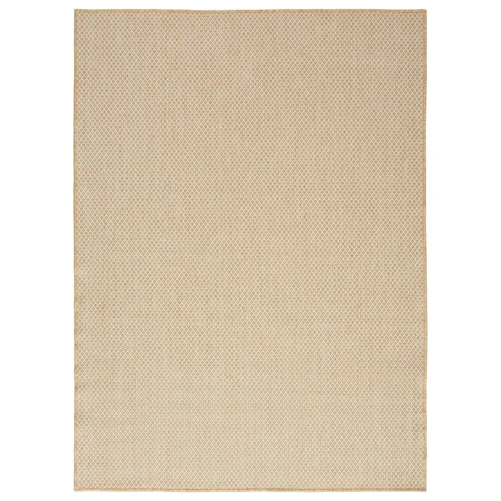 Nourison Courtyard Natural 9&#39; x 12&#39; Indoor/Outdoor Area Rug, , large