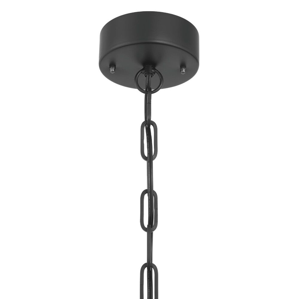 Creative Coop Marin 3-Tier Ombre Beaded Wood Chandelier in Black, , large