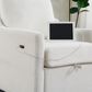 Hearth and Haven Swivel Arm Chair with USB Type-C Ports in White, , large