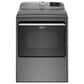 Maytag 4.7 Cu. Ft. Top Load Washer and 7.4 Cu. Ft. Gas Dryer Laundry Pair in Metallic Slate, , large