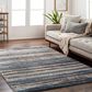 Surya Tuscany TUS-2337 Blue, Brown, Bright Yellow, Dusty Coral, Dark Blue, Light Beige, Cream and Gray 12" x 15" Area Rug, , large