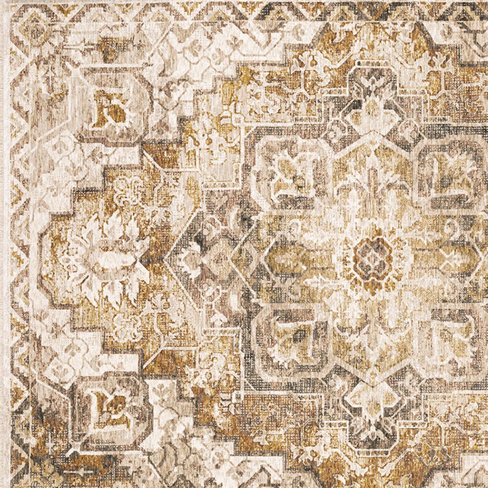 Oriental Weavers Maharaja Terrell 661C 7&#39;10&quot; x 10&#39;10&quot; Gold and Ivory Area Rug, , large