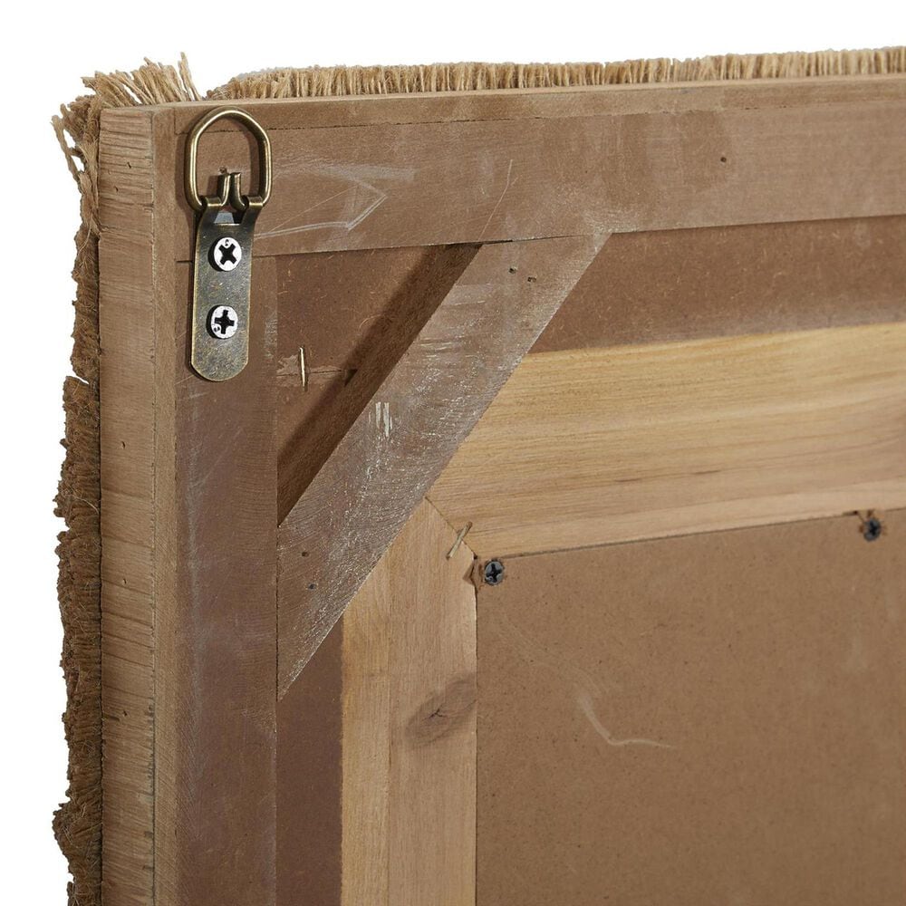 Maple and Jade 36&quot; x 26&quot; Wall Mirror with Frayed Edges in Brown, , large