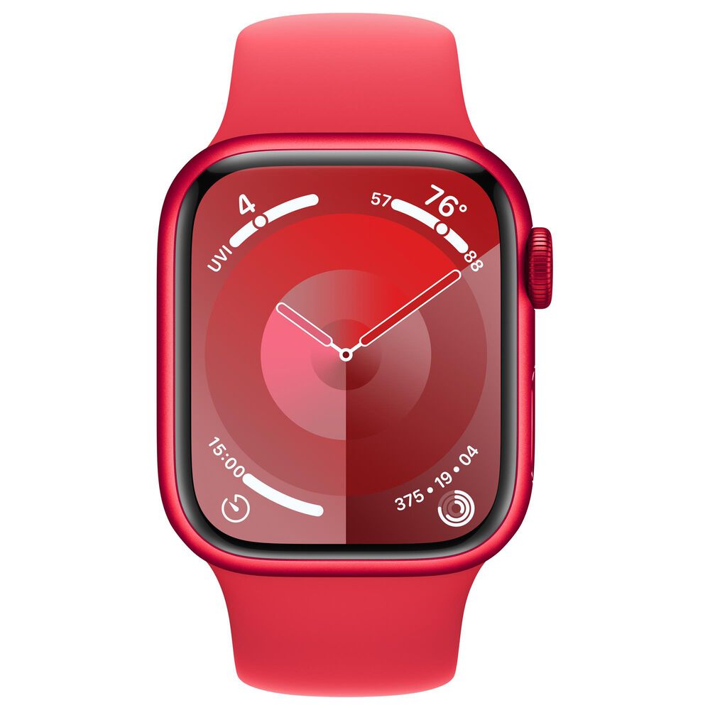 Apple Watch Series 9 GPS 41mm Red Aluminum Case with Red Sport 