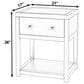 Butler Specialty Company Nora 1-Drawer 21" Nightstand in Sage Green, , large