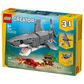 LEGO Creator Fierce Shark with a Treasure Chest Building Set, , large